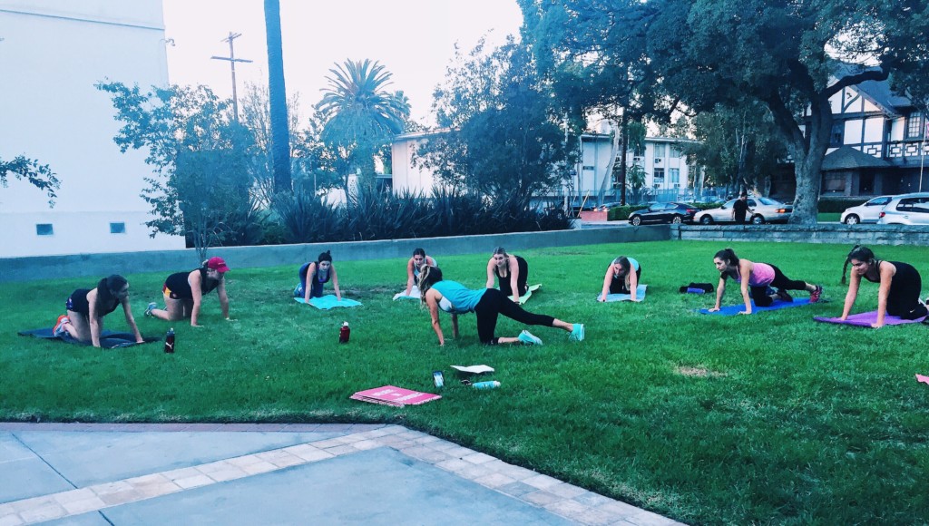 usc strong girl panhellenic sorority sisterhood programming the strong movement confident happy workshop booty abs workout 30